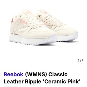 Reebok Women's Classic Leather Ripple Sneakers - Ceramic Pink